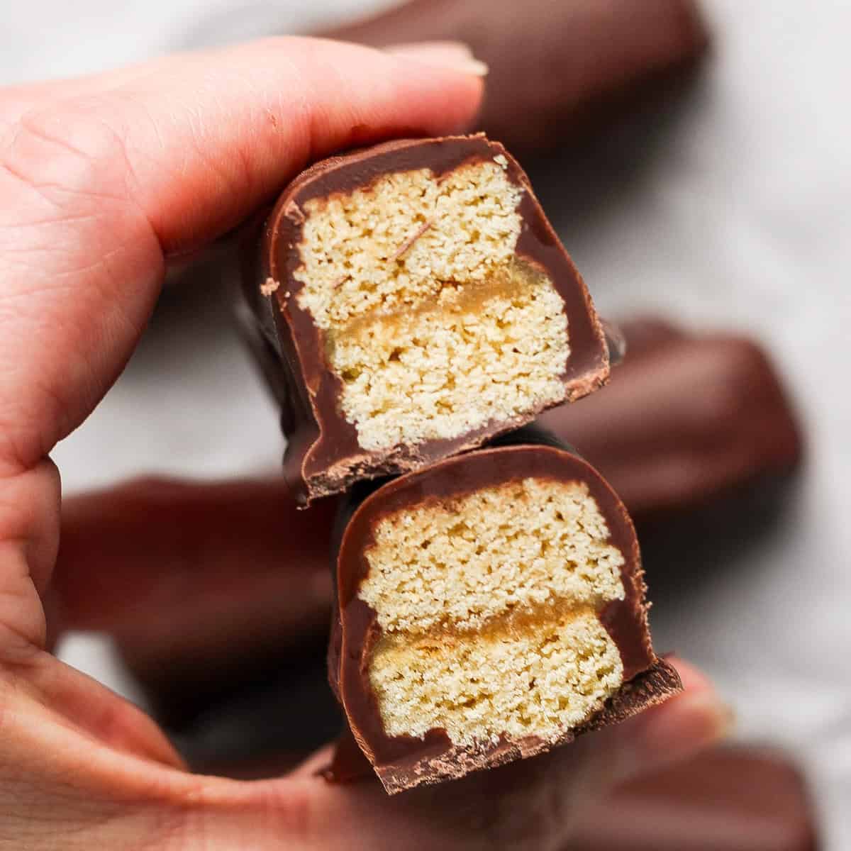 Protein Peanut Butter Twix Bars Protein Peanut Butter Twix Bars
