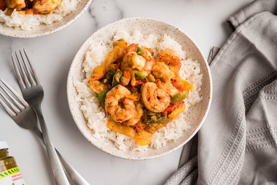 Salsa Verde Shrimp & Rice – Easy 15 Minute Meal Salsa Verde Shrimp & Rice – Easy 15 Minute Meal
