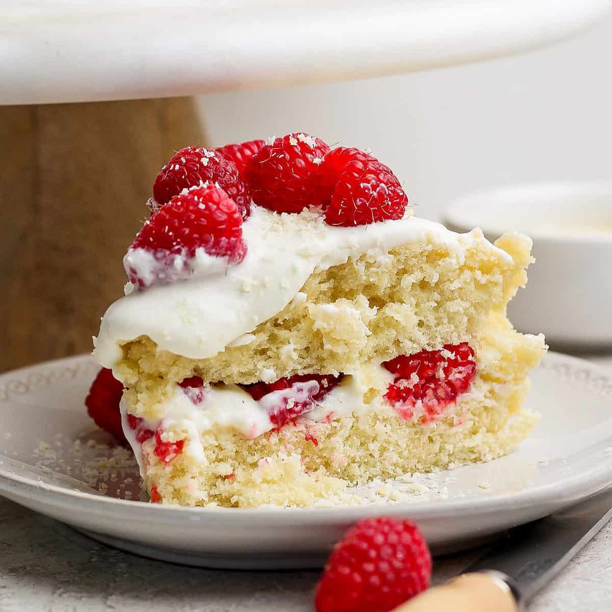 Coconut Layer Cake with Fresh Raspberries Coconut Layer Cake with Fresh Raspberries