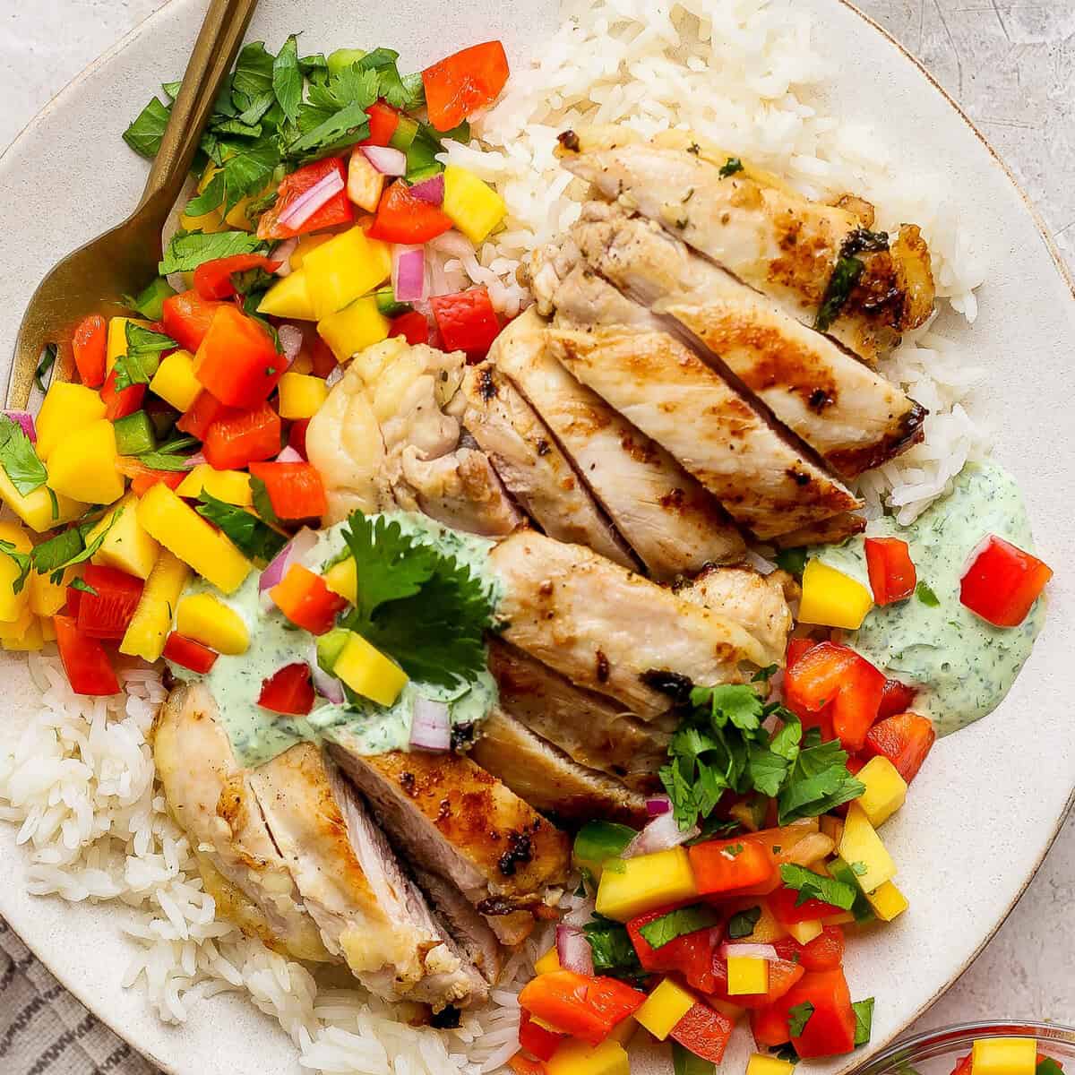 Cilantro Lime Chicken with Mango Salsa Cilantro Lime Chicken with Mango Salsa