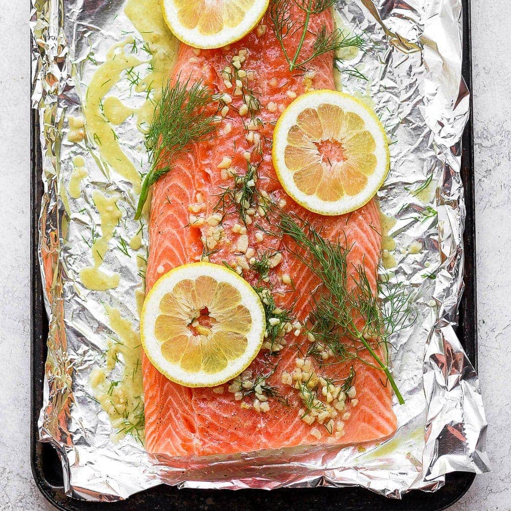 Salmon Marinade (with lemon and dill) Salmon Marinade (with lemon and dill)